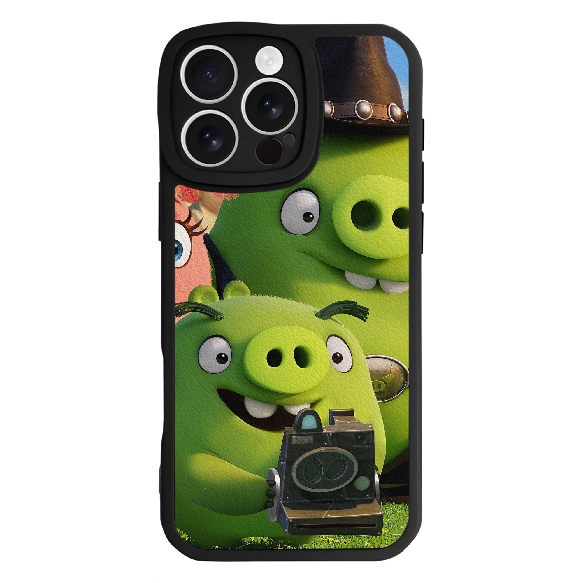 （画像用） Angry Birds アングリーバード 【iPhone 16シリーズ対応】シリコンスマホケース（レザー調） 材質：シリコン